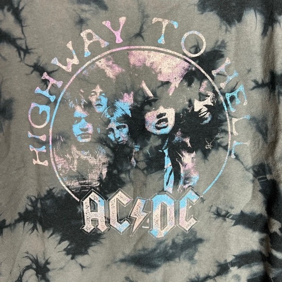 🚨ON SALE!! AC DC Highway to Hell acid wash Sweatshirt - Picture 3 of 4